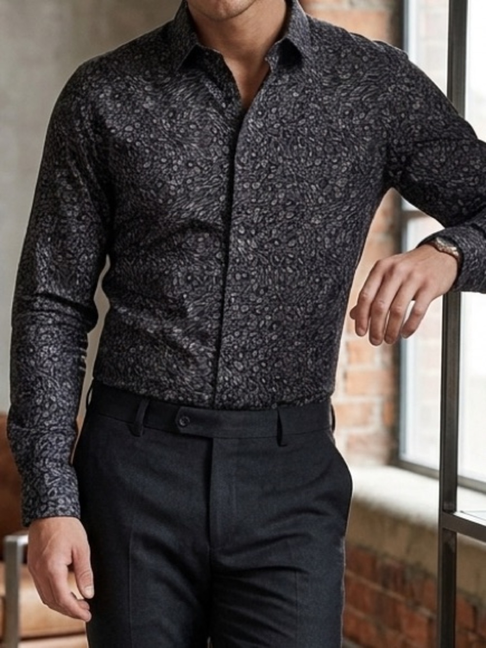 Aqua Blu Australia Carter Resort Silk Blend Shirt